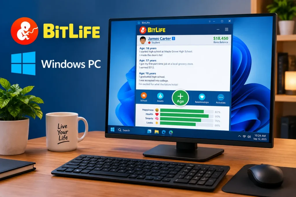 BitLife gameplay on Windows PC